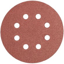 Круг шліфувальний GRAPHITE, 5шт, на липучці, 125мм, K100