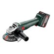 Шліфмашина кутова акумуляторна Metabo W 18 L 9-125 Quick, 125мм, 18В 2х5.2А•год, 8500об•хв, М14, metaBOX 165 L, 2.3кг