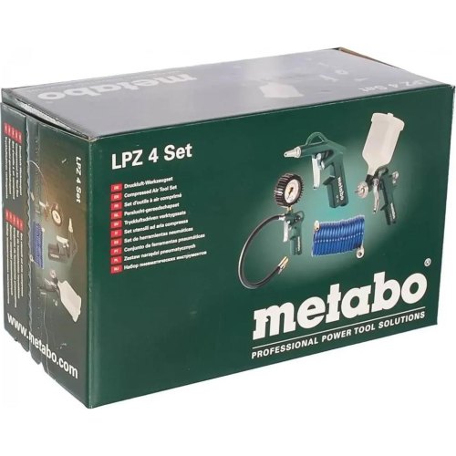 Набір пневматичного інструменту Metabo LPZ 4 Set, 4 одиниць