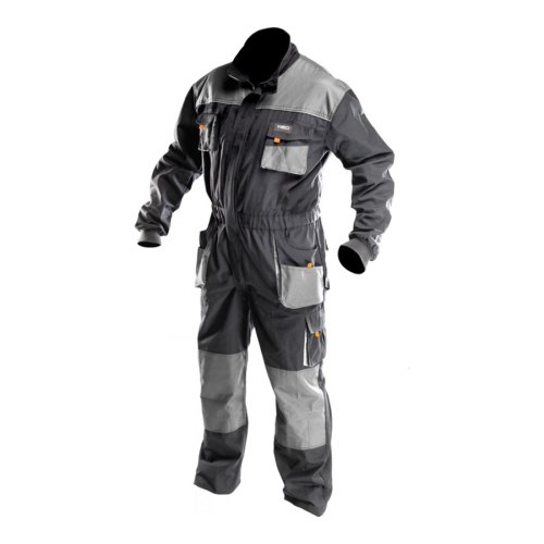 Комбінезон робочий Neo Tools HD, посилення тканиною Oxford, відсік для наколінників, потрійний шов, M(50), сірий