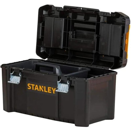 Ящик для інструменту Stanley Essential, органайзер в кришці, 25.4x48.2x25см, пластик