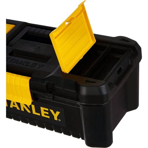 Ящик для інструменту Stanley Essential, органайзер в кришці, 13.2x32x18.8см, пластик