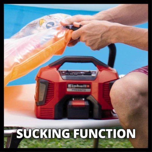 Компресор автомобільний гібридний Einhell PRESSITO, PXC, 220В або 1х18В, 0.83кг