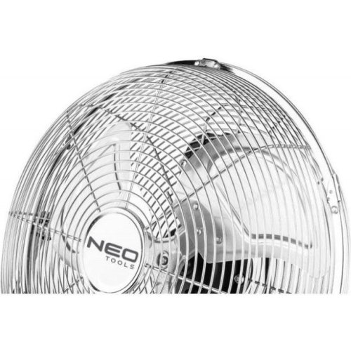 Вентилятор підлоговий Neo Tools, професійний, 30см, 50Вт, кнопки, двигун мідь 100%, сріблястий