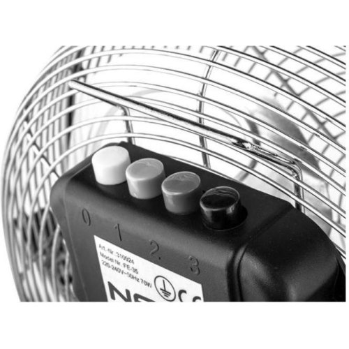 Вентилятор підлоговий Neo Tools, професійний, 30см, 50Вт, кнопки, двигун мідь 100%, сріблястий