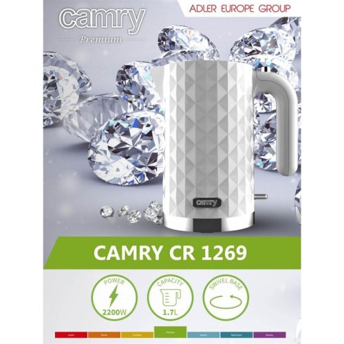 Електрочайник Camry CR 1269 White