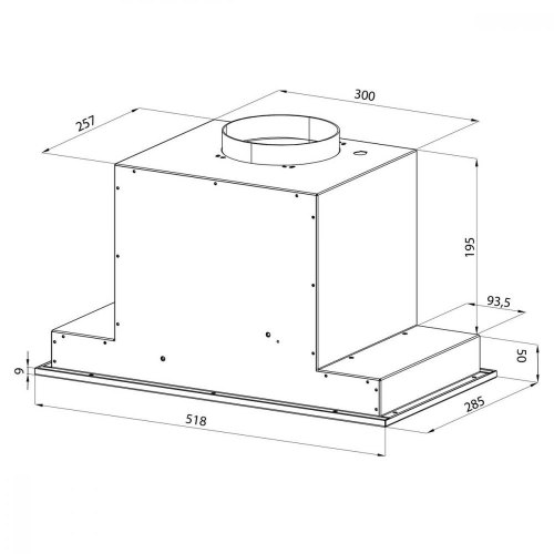 Витяжка Pyramida ABH 52 DD (800) IX