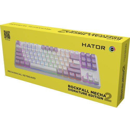 Клавіатура механічна, дротова, HATOR Rockfall 2 Mecha Signature Edition (HTK-521-WWL)