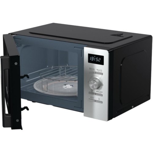 Мікрохвильова піч Gorenje, 20л, електронне керування, 800Вт, гриль, дисплей, 11 програм, нержавіюча сталь (MO20A4XH)