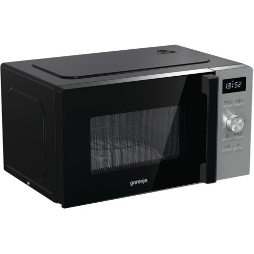 Мікрохвильова піч Gorenje, 20л, електронне керування, 800Вт, гриль, дисплей, 11 програм, нержавіюча сталь (MO20A4XH)