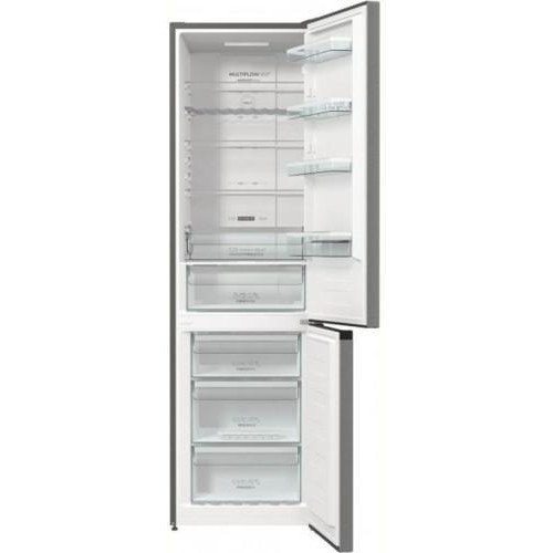Холодильник з нижн. мороз. камерою Gorenje, 200х60х60см, 2 двері, 238(86)л, А+, NF+, Зона св-ті, Зовн. Дисп, Сірий