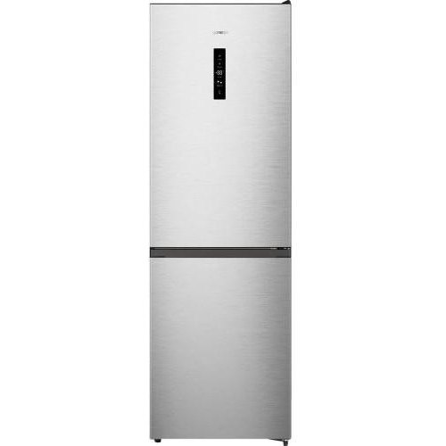 Холодильник Gorenje з нижн. мороз. камерою, 185х60х60см, 2 дв., Х- 207л, М- 93л, A++, NoFrost Plus, Fresh zone, Зовн. Диспл, сірий