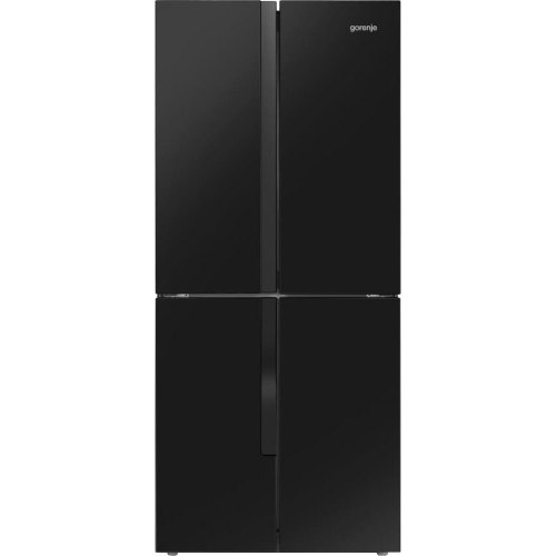 Холодильник SBS Gorenje, 182х64х80см, 4 двері, 265(129)л, А+, NoFrost+, Інвертор , Зона св-ті, Внутр. Диспл, Чорний