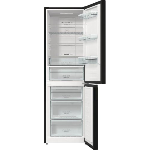 Холодильник з нижн. мороз. камерою Gorenje, 185х60х60см, 2 двері, 210(110)л, А++, NoFrost Plus, Зона св-ті, Зовн. Диспл, сірий