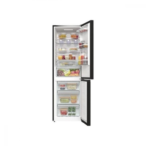 Холодильник Gorenje з нижн. мороз. камерою, 185х60х60см, 2 дв., Х- 207л, М- 97л, A+, NoFrost Plus, Fresh zone, Диспл, сірий