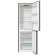 Холодильник з нижн. мороз. камерою Gorenje, 185х60х60см, 2 двері, 203(99)л, А++, NoFrost+, LED дисплей, Зона св-ті, нерж