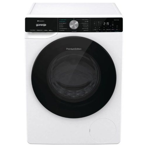 Пральна машина Gorenje фронтальна, 10,5кг, 1400, A+++, 60см, дисплей, інвертор, пара, Wi-Fi, підсвітка барабану, білий