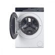 Пральна машина Haier фронтальна, 7кг, 1400, A+++, 44см, дисплей, пара, інвертор, люк чорний, прямий привід, білий