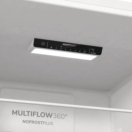 Холодильник з нижн. мороз. камерою Gorenje, 178,5x59,5x59см, 2 двері, 207(80)л, А++, NF+, Зона св-ті, Внутр. Диспл, Сріб