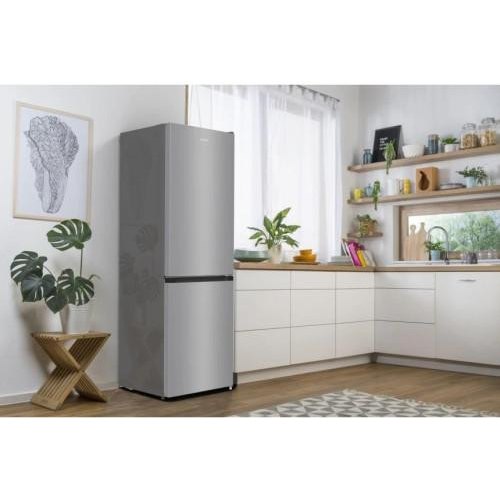 Холодильник з нижн. мороз. камерою Gorenje, 178,5x59,5x59см, 2 двері, 207(80)л, А++, NF+, Зона св-ті, Внутр. Диспл, Сріб