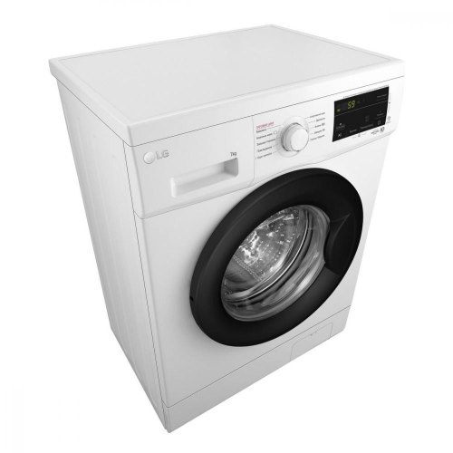 Пральна машина LG фронтальна, 7кг, 1200, A+++, 44см, дисплей, пара, інвертор, білий