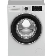 Пральна машина Beko фронтальна, 8кг, 1400, A+++, 55см, дисплей, пар, інвертор, AutoDose, білий