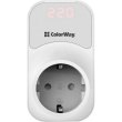 Реле напруги ColorWay (16A/3680W) 150V-210V/230V-280V, DS1, 1 розетка