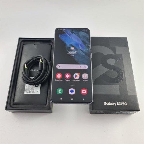 Смартфон Samsung Galaxy S21 256 GB Phantom Grey USED **