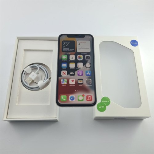 Смартфон Apple iPhone X 64 GB Silver USED **