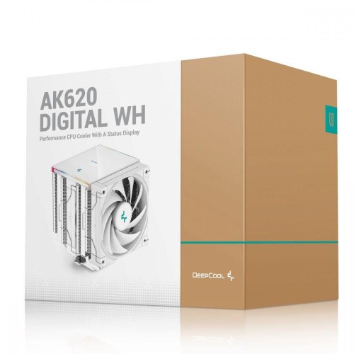 Кулер для процесора DeepCool AK620 Digital White (R-AK620-WHADMN-G)