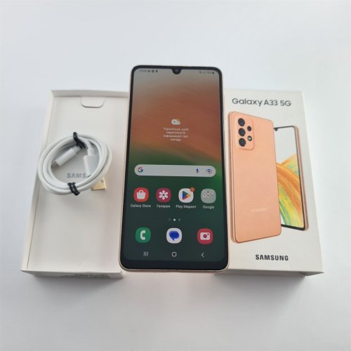 Смартфон Samsung Galaxy A33 128 GB Orange USED **