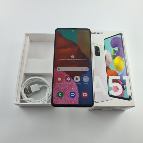 Смартфон Samsung Galaxy A51 128 GB White USED **
