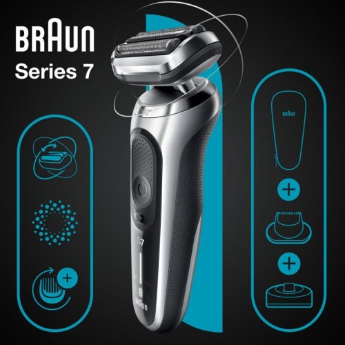 Електробритва Braun Series 7 71-S4200cs, Silver/Black (81770266)