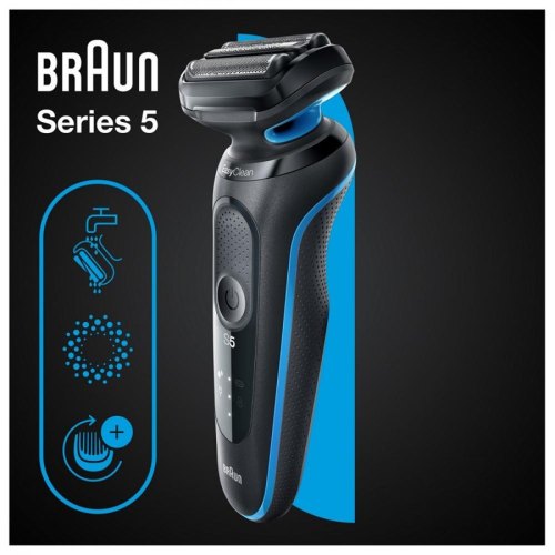 Електробритва Braun Series 5 51-B1000s, Black/Blue (81770260)