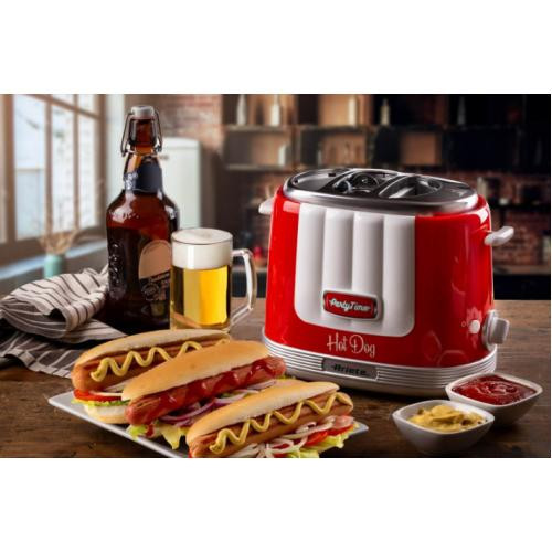 Бутербродниця ARIETE 0206 - HOT DOG червона