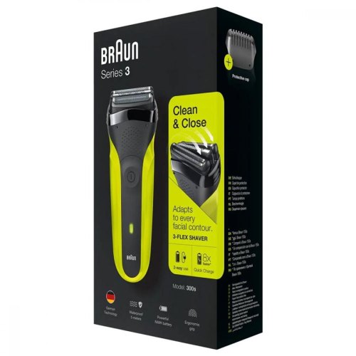 Електрична бритва BRAUN Електрична бритва Series 3 300s black/green