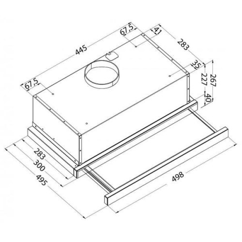 Витяжка PYRAMIDA ATH 60 (700) BL
