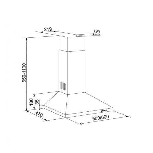 Витяжка ELEYUS KENT 700 60 BL