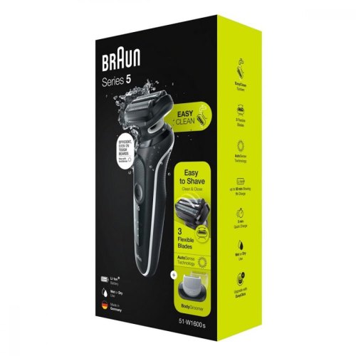 Електрична бритва BRAUN Series 5 51-W1600s Чорний / Білий