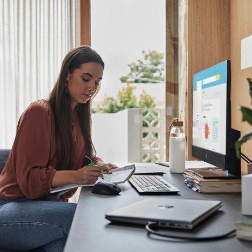 Моноблок HP ProOne 440-G9 23.8" FHD IPS AG, Intel i5-13500T, 16GB, F512GB, ODD, UMA, WiFi, кл+м, 3р, W11P, чорний