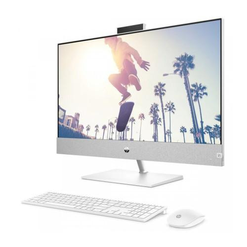 Моноблок HP Pavilion 27" FHD IPS Touch, Intel i5-13400T, 16GB, F1TB, NVD3050-4, WiFi, кл+м, DOS, білий