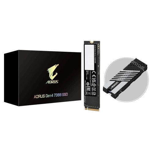 Накопичувач зовнішній SSD M.2 Gigabyte PCI-Exp4.0 x4 1TB R/W UpTo 730 0/6000Mb/s (AG4731TB)