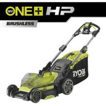 Газонокосарка акумуляторна Ryobi RY18LMX40B-0, ONE+ 18В, 40см, 40л, 25-70мм, безщіткова, мульчування, до 400м.кв, 18.2кг (без АКБ та ЗП)