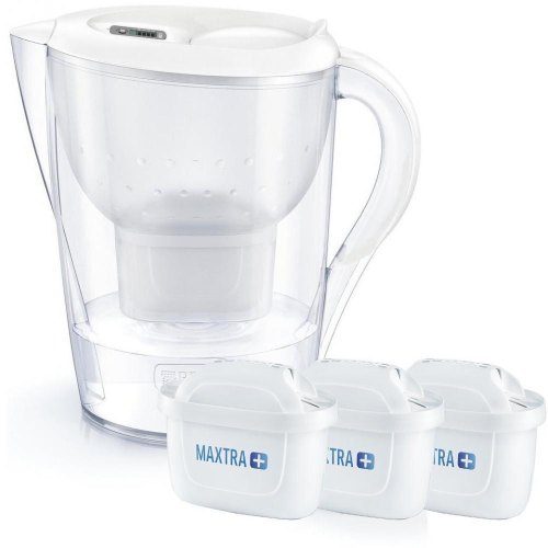 Фільтр-глечик Brita Marella XL Memo + 3 картриджа, 3.5л (2л очищеної води), білий
