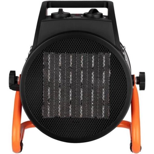 Теплова гармата електрична 2E Ceramic, 3кВт, 30м кв, 280м куб/год, керамічний нагрів. елемент (PTC), чорний