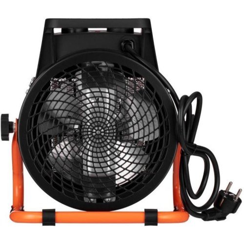 Теплова гармата електрична 2E Ceramic, 3кВт, 30м кв, 280м куб/год, керамічний нагрів. елемент (PTC), чорний