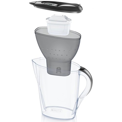 Фільтр-глечик Brita Marella Memo MX, 2.4л (1.4л очищеної води), графіт
