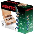 Фрези Verto, набір 12шт, хвостовик 6мм, кейс