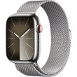 Смарт годинник Apple Watch Series 9 GPS + Cellular 45mm Silver S. Steel Case w. Silver Milanese Loop **