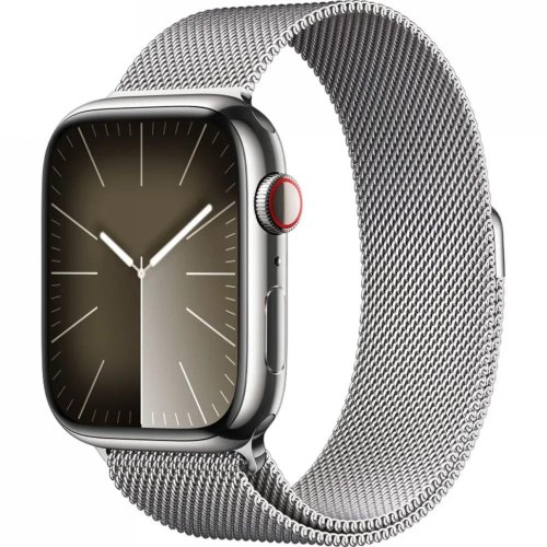 Смарт годинник Apple Watch Series 9 GPS + Cellular 45mm Silver S. Steel Case w. Silver Milanese Loop **